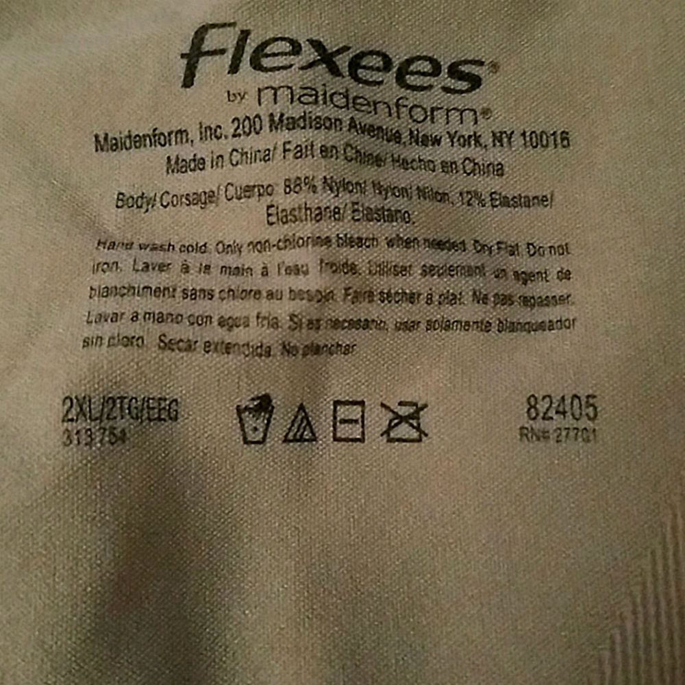 Flexes by Maidenform 2xl Shapeware